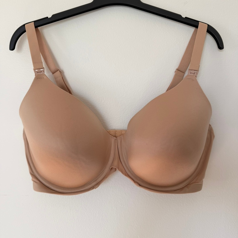 Auden Women 42DDD Nude Lightly Lined Full Coverage T-Shirt Nursing Bra Underwire